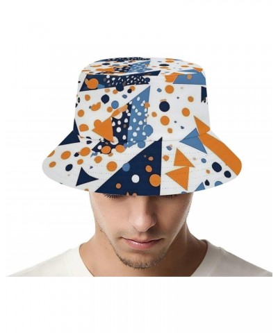 Colored Triangles Bucket Hats for Men Women Packable Travel Beach Sun Hat Outdoor Fisherman Caps for Casual Trips $13.72 Buck...