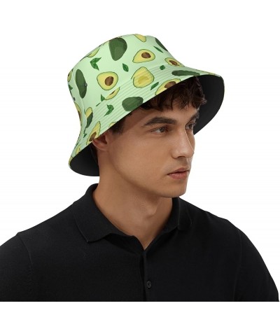 Bucket Hat Fashion Lightweight Outdoor Funny Fisherman Hat Summer Beach Cap for Travel Vacation Avocado $11.69 Sun Hats