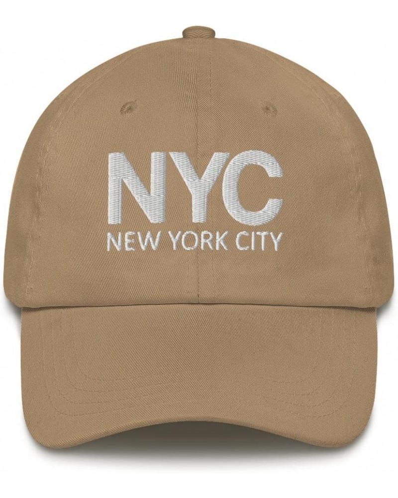 NYC New York City Baseball Dad Hat Cap, NY Mom Trucker Men Women Embroidery Embroidered Hat Gift Khaki $24.63 Baseball Caps