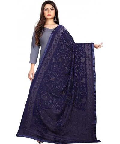 Women's Chiffon Scarf Shawls & Wraps for Evening Dress, Wedding & Special Occasion, Beach Swimsuit Cover-Up Blue $14.40 Scarves