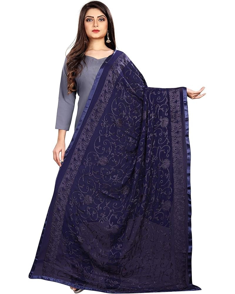 Women's Chiffon Scarf Shawls & Wraps for Evening Dress, Wedding & Special Occasion, Beach Swimsuit Cover-Up Blue $14.40 Scarves