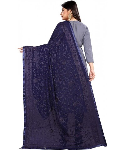 Women's Chiffon Scarf Shawls & Wraps for Evening Dress, Wedding & Special Occasion, Beach Swimsuit Cover-Up Blue $14.40 Scarves