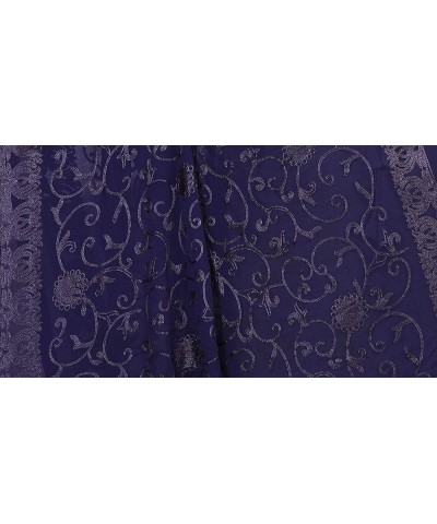 Women's Chiffon Scarf Shawls & Wraps for Evening Dress, Wedding & Special Occasion, Beach Swimsuit Cover-Up Blue $14.40 Scarves