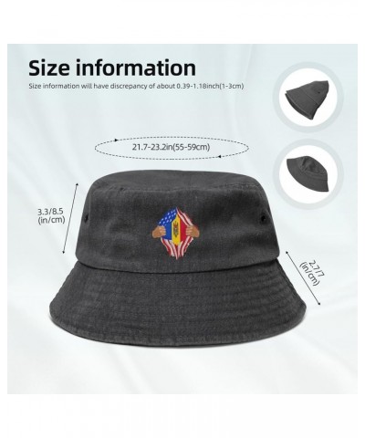 Hand Tear Flag of Moldova Bucket Hat for Men Women Outdoor Washed Cotton Sun Hats Travel Beach Hat Black $10.52 Bucket Hats