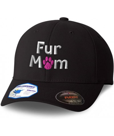 Flexfit Hats for Men & Women Fur Mom Polyester Dad Hat Baseball Cap Black $19.24 Baseball Caps