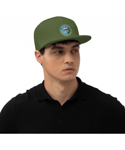 Seal of Chicago, Illinois Baseball Cap for Men Women Snapback Hat Trucker Flat Bill Caps Sun Hat Moss Green $10.23 Baseball Caps