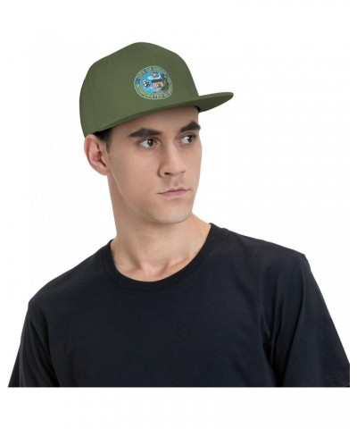 Seal of Chicago, Illinois Baseball Cap for Men Women Snapback Hat Trucker Flat Bill Caps Sun Hat Moss Green $10.23 Baseball Caps