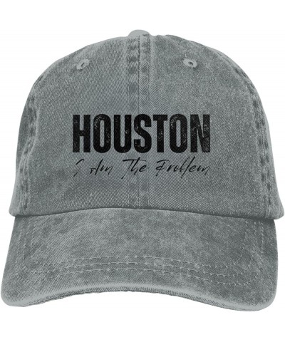 Houston I Am The Problem Hat for Men Women Dad Trucker Hats Funny Baseball Cap Gray $9.01 Baseball Caps