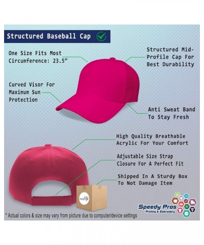 Custom Baseball Cap Spotted Horses Pony Acrylic Equestrian Dad Hats for Men and Women Hot Pink Design Only $15.38 Baseball Caps