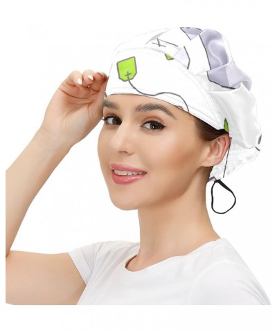 Adjustable Working Caps, Elastic Bandage Tie Back Hats, Cover Hair Bouffant Hats with Sweatband 13 Tea Bags $11.59 Balaclavas