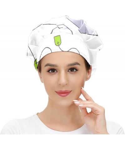 Adjustable Working Caps, Elastic Bandage Tie Back Hats, Cover Hair Bouffant Hats with Sweatband 13 Tea Bags $11.59 Balaclavas