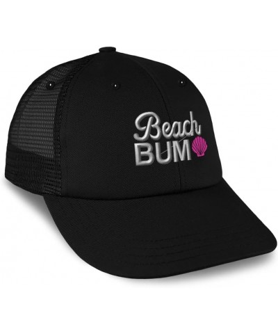 Custom Trucker Hat Baseball Cap Beach Bum Style B Ocean Dad Hats for Men & Women Black Design Only $14.10 Baseball Caps