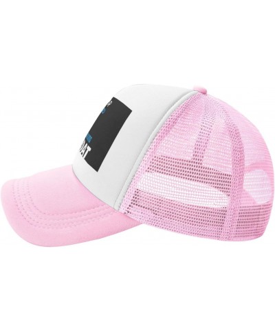 Sorry for What I Said While Docking The Boat Breathable Mesh Baseball Cap Adjustable Lightweight Trucker Hat Pink $14.54 Base...