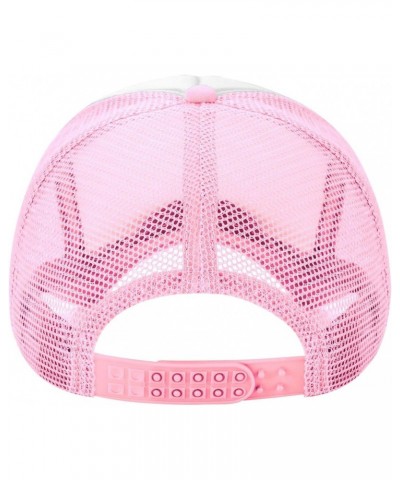 Sorry for What I Said While Docking The Boat Breathable Mesh Baseball Cap Adjustable Lightweight Trucker Hat Pink $14.54 Base...