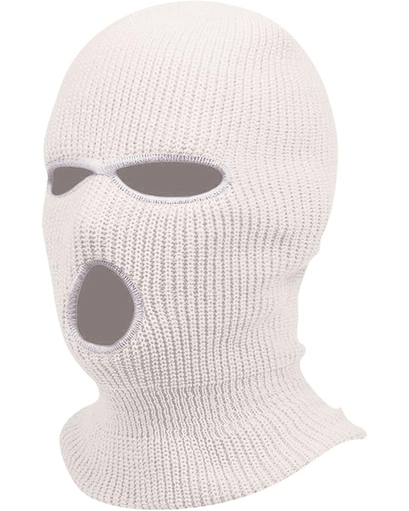 Sherpa Hood Ski Mask Winter Balaclava for Cold Weather Windproof Adjustable Warm Hood Cover Hat Cap Scarf B167_white $7.14 Ba...