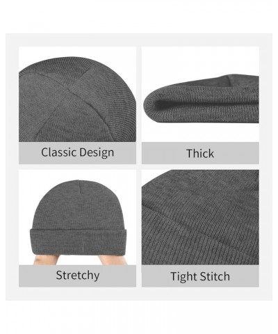 I'm Only Talking to My Dog Today Funny Dog Owner Beanie Hat Women Skull Cap Men Winter Slouchy Hat Knit Hat Black Deep Heathe...