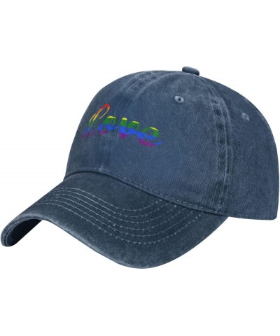 Love Gay Pride LGBT Cowboy hat Women Baseball Cap Sun Hat Men Hat Dad Hat Trucker hat Black Navy Blue $10.61 Baseball Caps