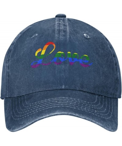 Love Gay Pride LGBT Cowboy hat Women Baseball Cap Sun Hat Men Hat Dad Hat Trucker hat Black Navy Blue $10.61 Baseball Caps