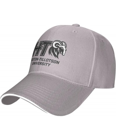 Huston-Tillotson University Logo Unisex Classic Hat Adjustable Fashion Casquette for Men Women Gray $8.73 Baseball Caps