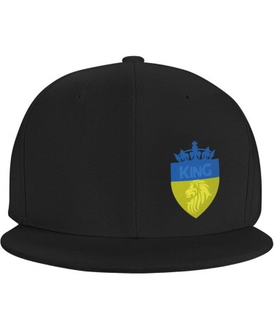 Snapback Baseball Cap King Crown Lion Ukraine Flag Classic Black $9.44 Baseball Caps