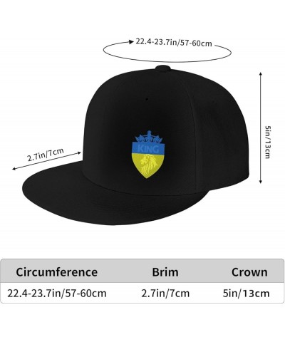 Snapback Baseball Cap King Crown Lion Ukraine Flag Classic Black $9.44 Baseball Caps