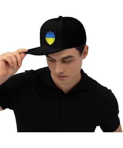 Snapback Baseball Cap King Crown Lion Ukraine Flag Classic Black $9.44 Baseball Caps