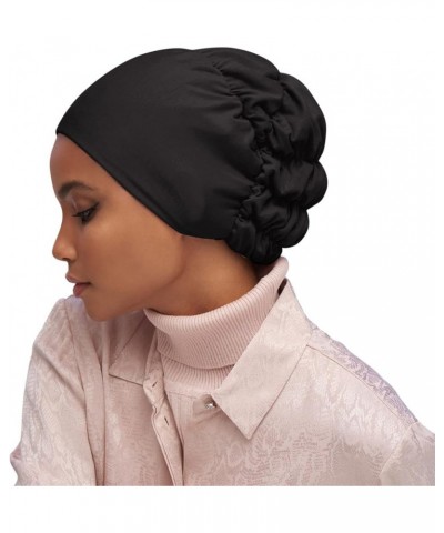 Women Chemo Hat Turban Beanie African Pattern Headwrap Cancer Caps Gifts for Hair Loss Women Black $8.40 Skullies & Beanies