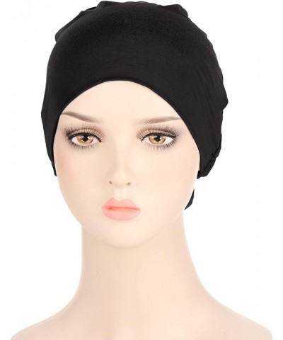 Women Chemo Hat Turban Beanie African Pattern Headwrap Cancer Caps Gifts for Hair Loss Women Black $8.40 Skullies & Beanies