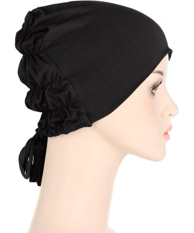 Women Chemo Hat Turban Beanie African Pattern Headwrap Cancer Caps Gifts for Hair Loss Women Black $8.40 Skullies & Beanies