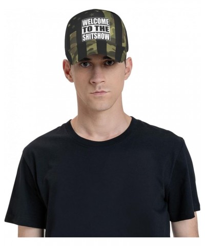 Welcome to The Shit Show Cap Tucker Hat Adjustable Sports Baseball Caps5 Black $19.18 Baseball Caps