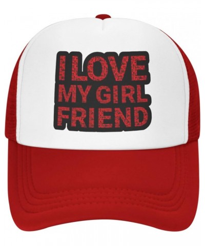 I Love Heart My Girlfriend Funny Baseball Cap Adjustable Hat Ball Cap Trucker Hats Sports Hat Campaign Hats Athletic Baseball...