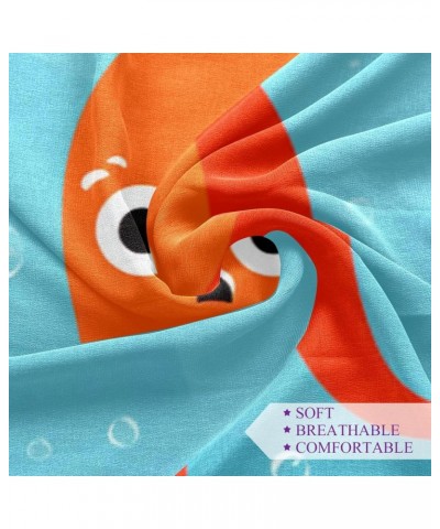 Silk Scarf for Women,Silk Head Scarf,Sunscreen Shawls,Fishes in Sea World $10.37 Scarves