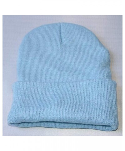 Women's Cuffed Knit Beanie Winter Hats Knit Skull Cap Warm Stocking Hats Running Skull Cap Daily Beanie Hat Light Blue $8.52 ...