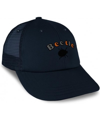 Custom Custom Trucker Hat Baseball Cap Beetle Insects Nature Cotton Biology Dad Hats for Men & Women Navy Design Only $15.80 ...