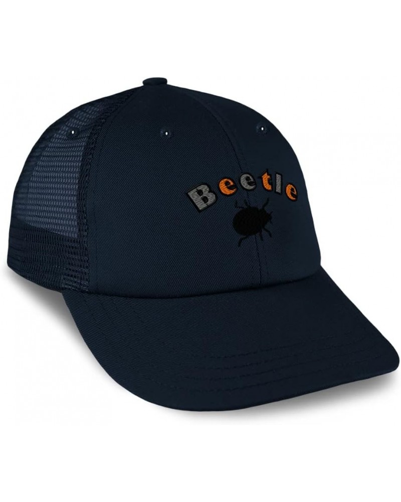 Custom Custom Trucker Hat Baseball Cap Beetle Insects Nature Cotton Biology Dad Hats for Men & Women Navy Design Only $15.80 ...