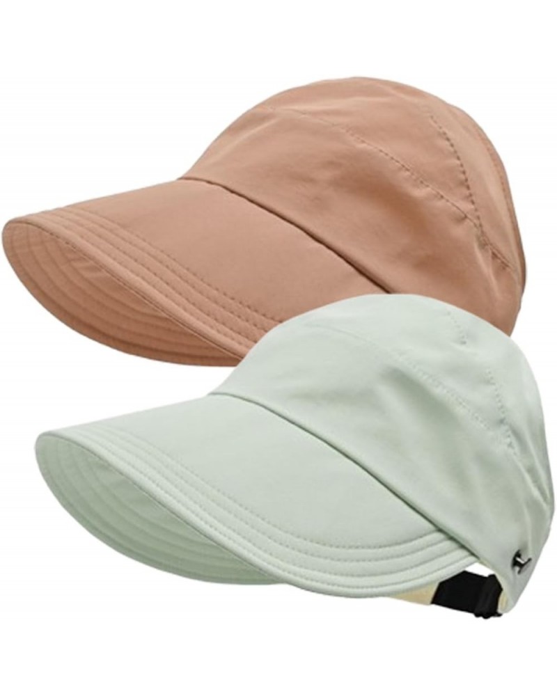 Women's Wide Brim Sun Hat, Protection and Hollow Top for Outdoor Activities - Stylish Functional Hat Women L $16.11 Sun Hats