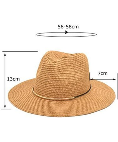 Adult Sun Solid Fashion Western Cowboy Hat Leather Windproof Hat Cowboy Hat Women A-orange $10.40 Fedoras