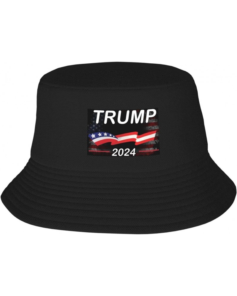 Donald Trump 2024 Stay Cool and Stylish with Our Trendy Bucket Hats - Perfect for Summer Fun and Outdoor Adventures Black $12...