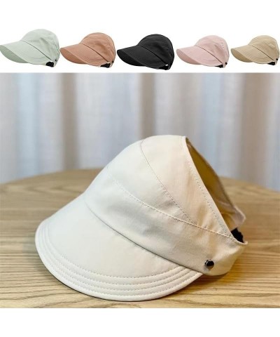 Women's Wide Brim Sun Hat, Protection and Hollow Top for Outdoor Activities - Stylish Functional Hat Women L $16.11 Sun Hats