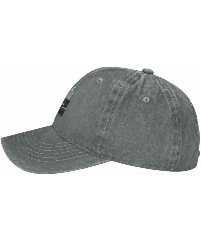 J.Coles Baseball Cap Denim Hat Outdoor Adjustable Classic Unisex Washed Cotton Soft Cap Black Gray $9.10 Baseball Caps