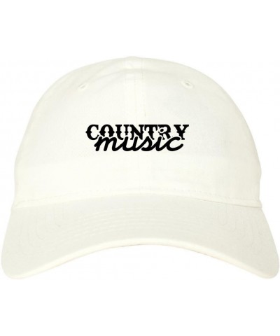 Country Music Dad Hat Baseball Cap White $15.07 Baseball Caps