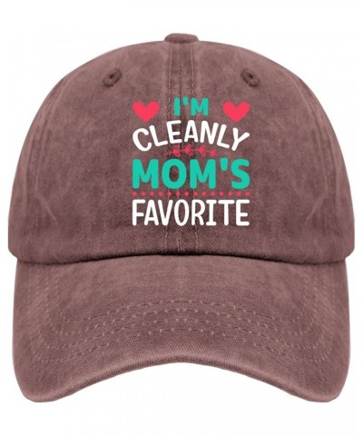 I'm Clearly Mom's Favorite Hats Baseball Hats Pigment Black Gifts for Girlfriends Baseball Hat Wine Red $9.24 Sun Hats