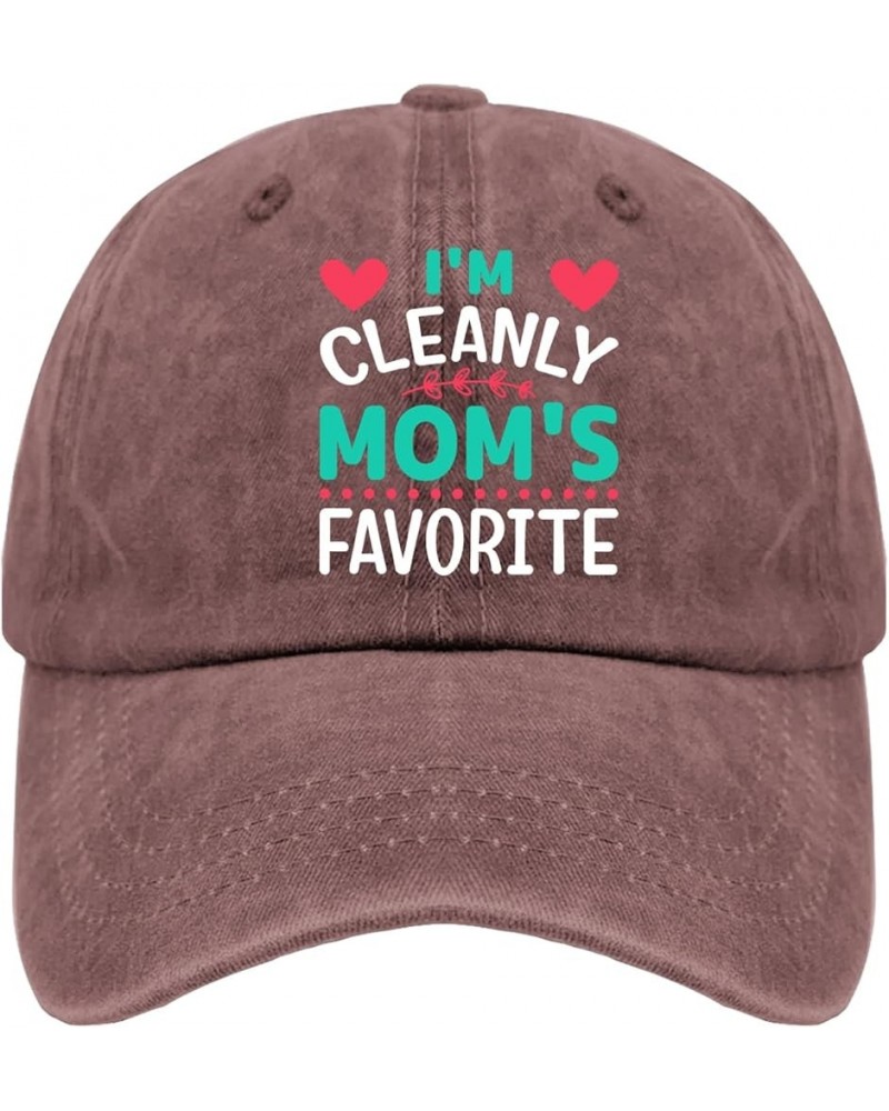 I'm Clearly Mom's Favorite Hats Baseball Hats Pigment Black Gifts for Girlfriends Baseball Hat Wine Red $9.24 Sun Hats