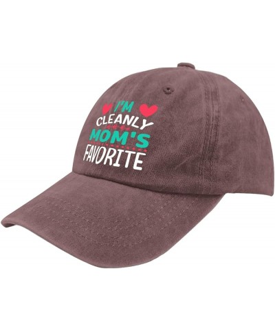 I'm Clearly Mom's Favorite Hats Baseball Hats Pigment Black Gifts for Girlfriends Baseball Hat Wine Red $9.24 Sun Hats