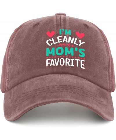 I'm Clearly Mom's Favorite Hats Baseball Hats Pigment Black Gifts for Girlfriends Baseball Hat Wine Red $9.24 Sun Hats