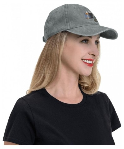 J.Coles Baseball Cap Denim Hat Outdoor Adjustable Classic Unisex Washed Cotton Soft Cap Black Gray $9.10 Baseball Caps