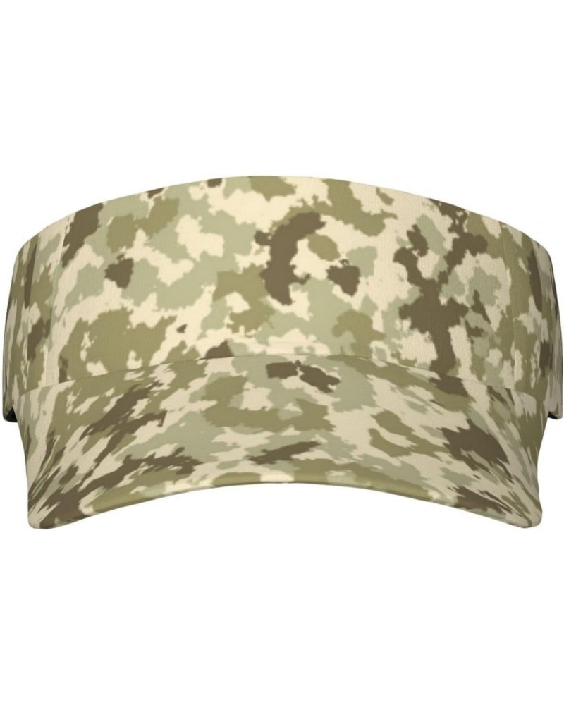 Sports Sun Visor Hats Camouflage Pattern Baseball Empty Top Sun Caps for Men Women $10.96 Visors