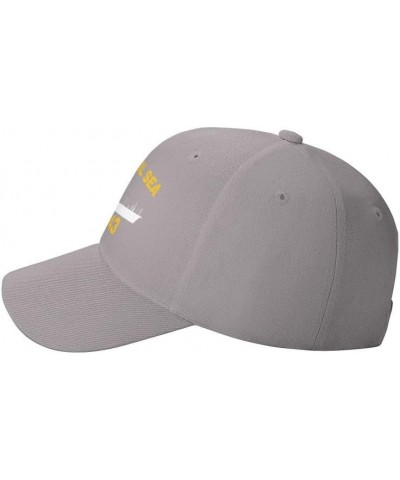 USS Coral SEA CVA 43 Flag-Baseball Caps-Denim Hats Cowboy Knit hat Fisherman's hat Gray $13.20 Baseball Caps