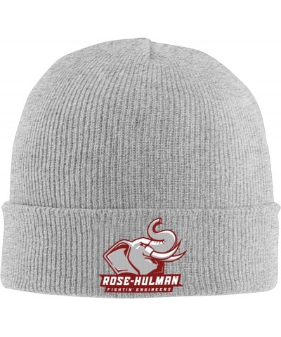 Rose-Hulman Institute of Technology Logo Beanie Hat for Men and Women Winter Warm Hats Knit Slouchy Thick Skull Cap Gray $7.7...