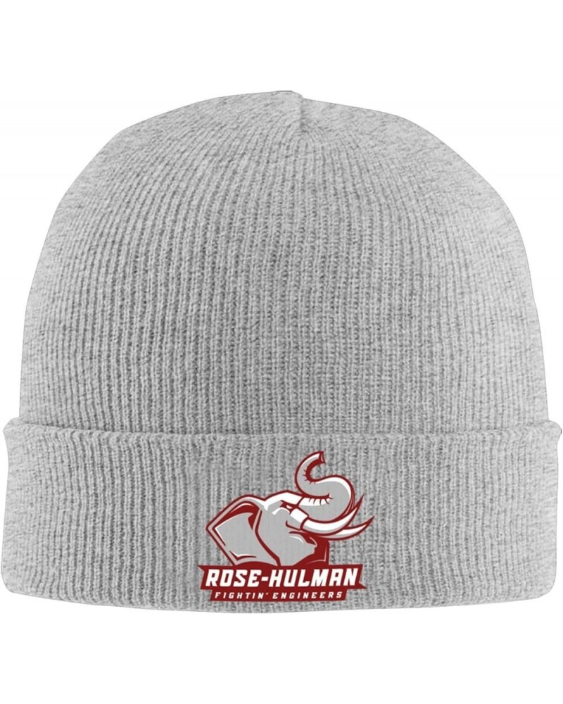 Rose-Hulman Institute of Technology Logo Beanie Hat for Men and Women Winter Warm Hats Knit Slouchy Thick Skull Cap Gray $7.7...